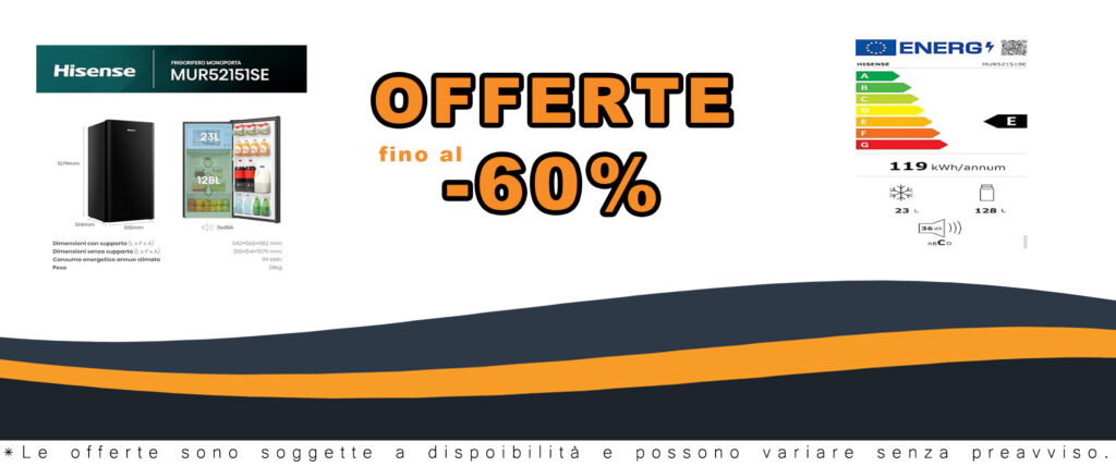 Hisense MUR52151BE Frigorifero Monoporta, 150 Litri, 40 Decibel, Senza installazione, Nero