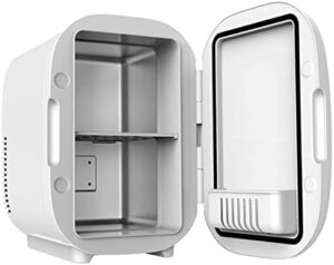 6L Mini Frigo Trucco Bellezza in colore nero, ideale per conservare cosmetici, prodotti per la cura della pelle, e bevande fresche.