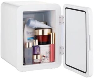 4L Mini Frigo per la Cura della Pelle, ideale per cosmetici, bevande e viaggi, compatibile con alimentazione AC e DC