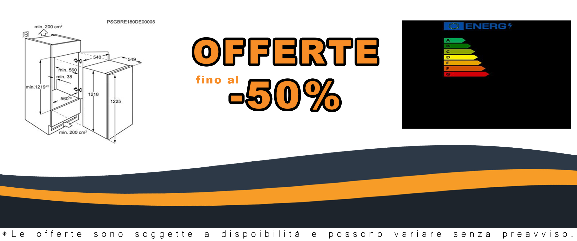 Frigorifero Monoporta Statico, Installazione incasso, 230 Litri, A++