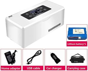 GNbow Frigorifero per Medicinali, ideale per insulina e farmaci, con display LCD touch screen per un controllo preciso della temperatura.
