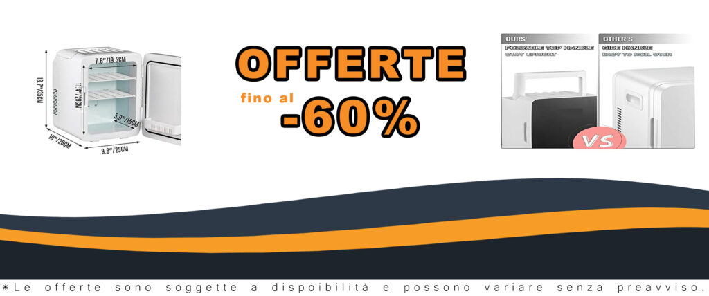 Mini frigorifero 10L 15L per auto, perfetto per conservare cibi, bevande e cosmetici in viaggio.