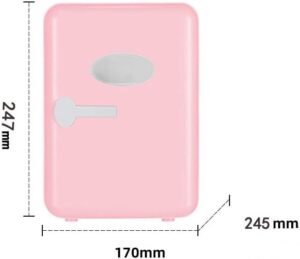 SZAJOR Piccolo Frigorifero da 4 Litri, Frigorifero Compatto e Portatile per Casa, Ufficio e Auto, in colore bianco
