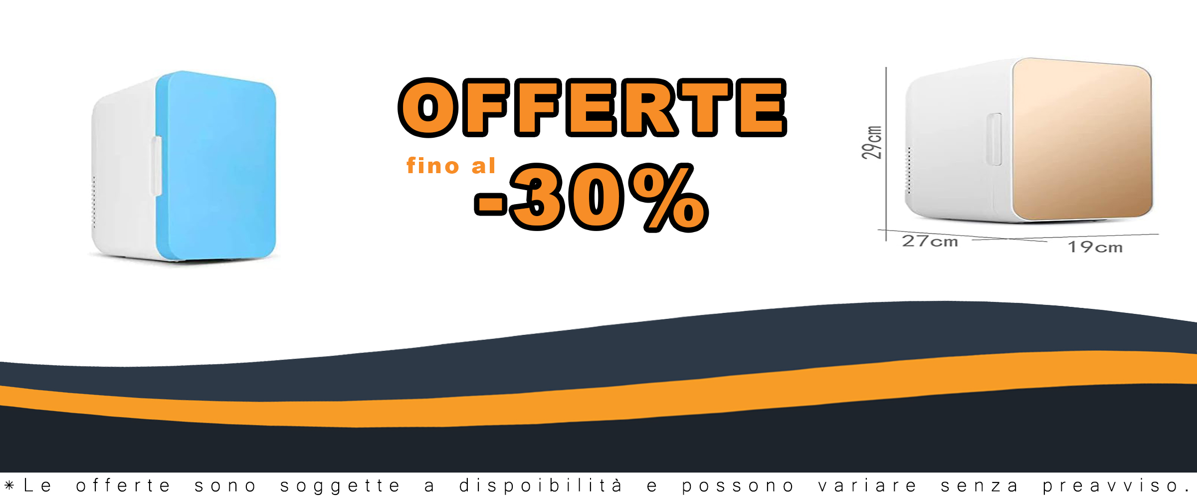 Mini frigorifero blu, perfetto per conservare prodotti cosmetici e bevande, utilizzabile sia in casa che in auto