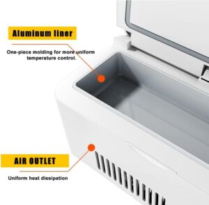 TRAGLO Mini Frigo Medicina, frigorifero portatile per la conservazione dei farmaci in viaggio, con display a LED.