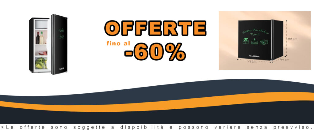 KLARSTEIN Spitzbergen - Frigorifero, Classe Energetica E, Vano Congelatore, Design ZestfulART: Sportello Scrivibile con Pennarello Incluso, 2 Vani sullo Sportello, Nero