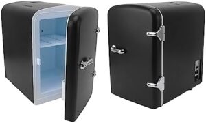 SWLECA Mini Frigorifero Portatile Nero, ideale per auto, campeggio e cura della pelle