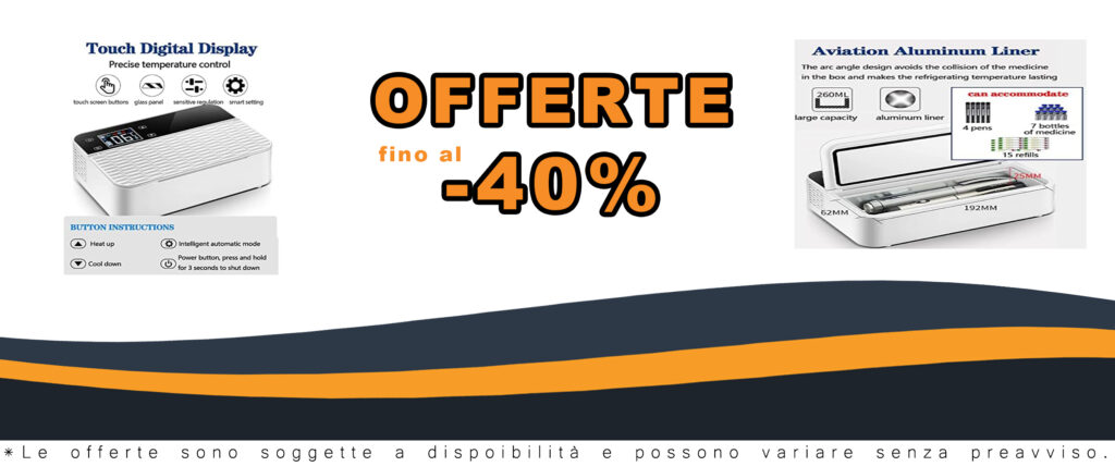 Joyfitness Insulina Frigo Portatile Refrigeratore, pratico dispositivo per conservare insulina e farmaci sensibili alla temperatura durante i viaggi.