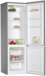 Candy CCG1S 518EX Frigorifero Combi, Larghezza 55 cm, Altezza 1,80 m, Capacità 252 L, Cassetto Verdolino, Controllo meccanico della temperatura, Illuminazione a LED, Porta Reversibile, 41 DB, Inox
