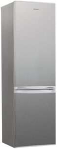 Candy CCG1S 518EX Frigorifero Combi, Larghezza 55 cm, Altezza 1,80 m, Capacità 252 L, Cassetto Verdolino, Controllo meccanico della temperatura, Illuminazione a LED, Porta Reversibile, 41 DB, Inox