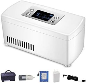 Diabete Mini Frigo Portatile per Insulina, Frigorifero da Viaggio con Display LCD e Temperatura di Conservazione Ottimale