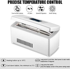 Diabete Mini Frigo Portatile per Insulina, Frigorifero da Viaggio con Display LCD e Temperatura di Conservazione Ottimale