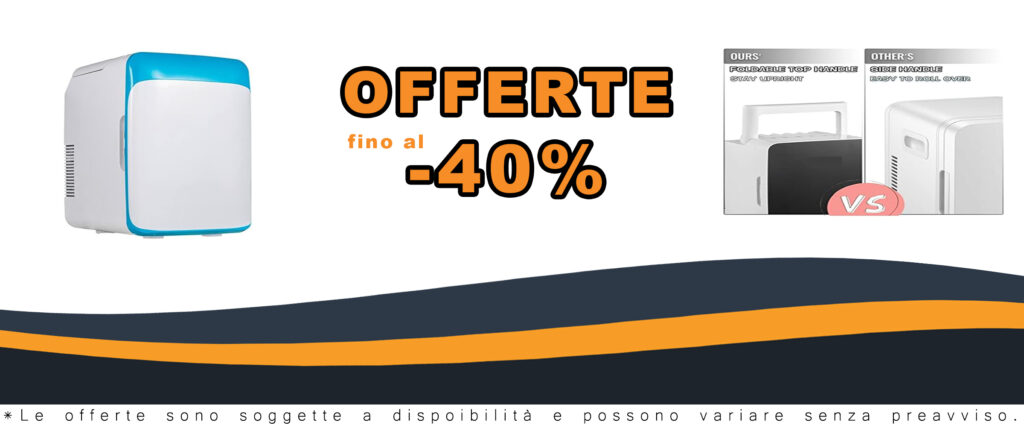 Mini frigorifero 10L/15L per auto, colore blu, ideale per conservare bevande, cibo e cosmetici