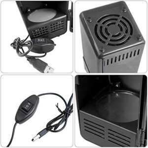 LvSenLin Mini Frigorifero USB per Auto, dispositivo compatto e versatile per raffreddare e riscaldare cibi e bevande durante i viaggi.