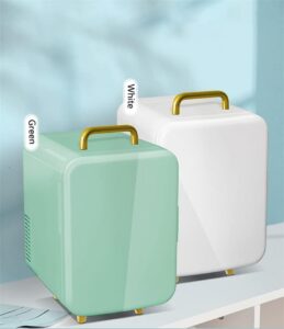 Frigorifero mini per bellezza LvSenLin, ideale per conservare cosmetici e prodotti di cura della pelle.