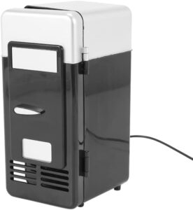 Mini frigorifero USB compatto per bevande e snack, ideale per auto e ufficio