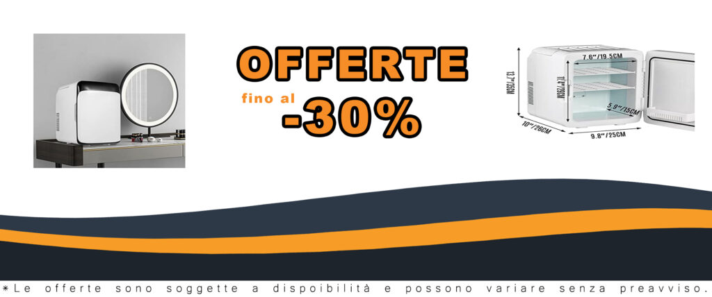 Mini trucco frigorifero 10L 15L per auto, ideale per conservare cosmetici, bevande e alimenti, con funzione di riscaldamento e raffreddamento.
