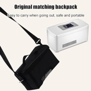 YNAYGDIUGD Mini Frigo Portatile per insulina, frigorifero elettrico per auto, compatto e pratico per conservare medicinali a temperatura controllata