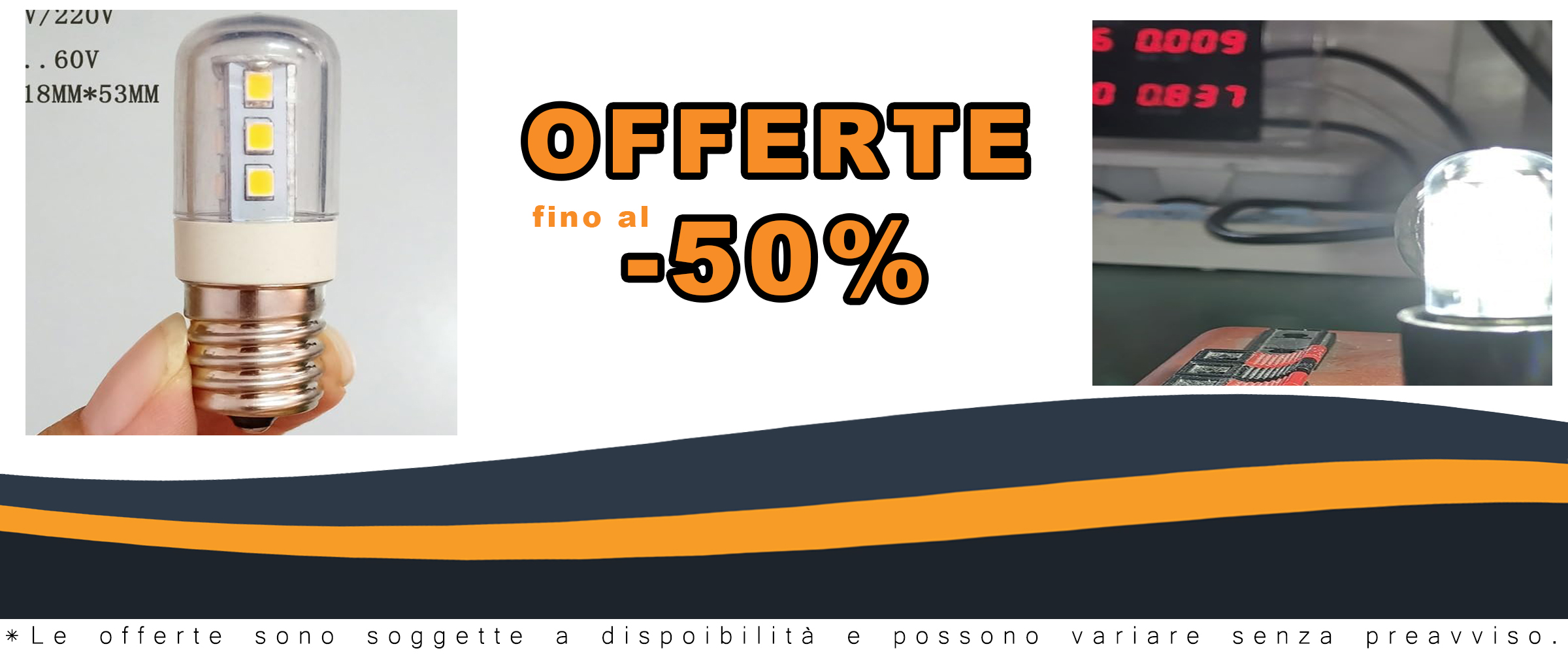 RAWARS HHF Illuminazione domestica LED 50 pz, luce fredda 6500K, perfetta per frigorifero e spazi ristretti