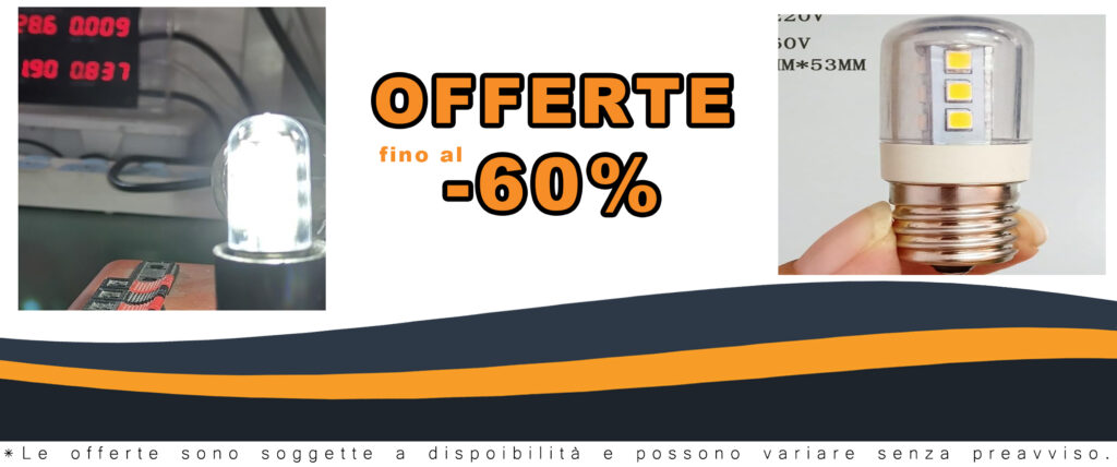 RAWARS HHF Luce LED per Frigorifero E12/E14 2W, 2700K Calda, 50 pz/lotto