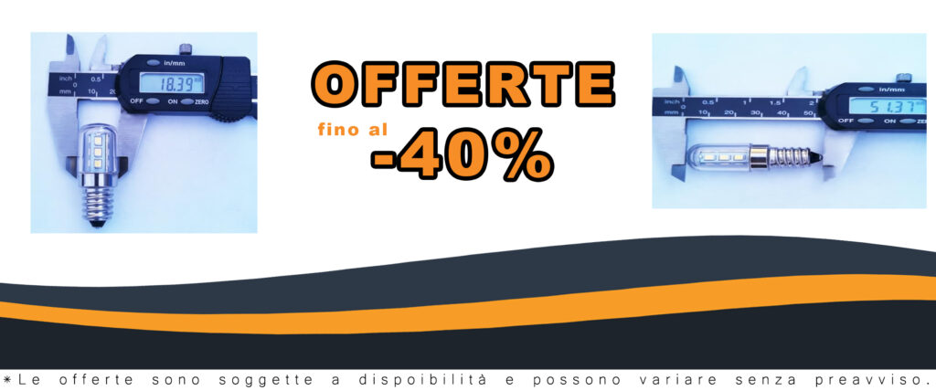 Lampadina LED RAWARS HHF per frigorifero, luce calda 2700K, E12/E14, 2W
