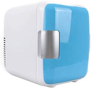 Mini frigorifero portatile ChengBeautiful con capacità 5L, ideale per auto, ufficio e viaggi, disponibile in colore blu