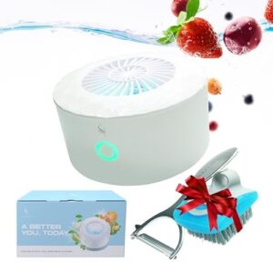 JNJHomes - Lavatrice per frutta e verdura, dispositivo per la pulizia della frutta, purificatore di frutta pulita e fresca, per prodotti freschi in acqua, impermeabile, per frutta, verdura, carne e