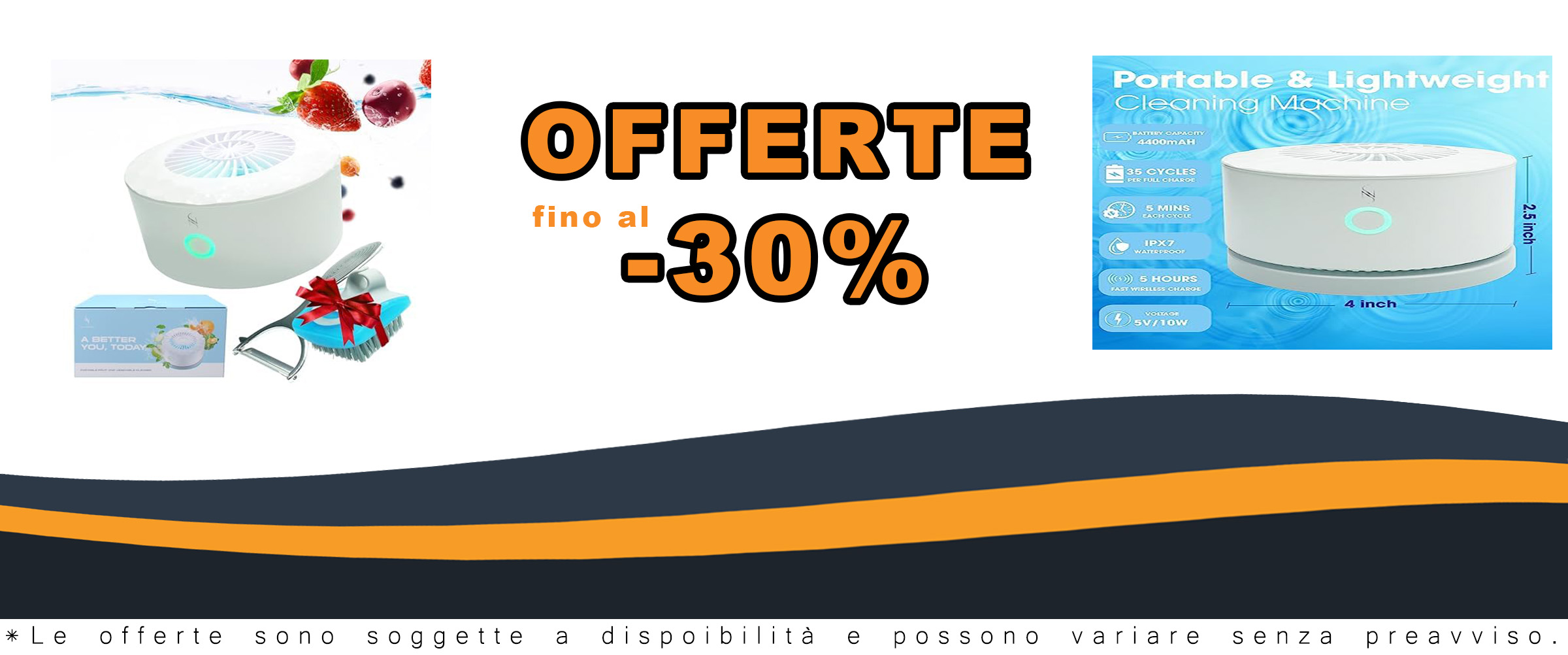 JNJHomes - Lavatrice per frutta e verdura, dispositivo per la pulizia della frutta, purificatore di frutta pulita e fresca, per prodotti freschi in acqua, impermeabile, per frutta, verdura, carne e