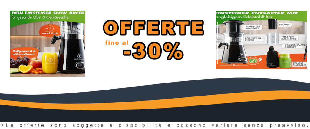 Nutrilovers Slow Juicer Estrattore di succo – senza BPA | Spremiagrumi elettrico per frutta e verdura | Senza BPA | Bassa velocità solo 60 giri/min