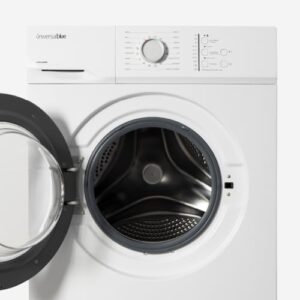 UNIVERSALBLUE Lavatrice 8 kg Caricamento frontale bianco | 16 programmi di lavaggio | Basso consumo energetico | Timer | ECO 40-60 | Spedizione e caricamento al piano incluso