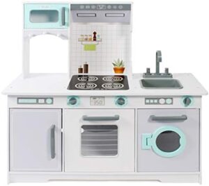 Bayer Chic 2000-Cucina Giocattolo, Colore Bianco, Menta, Grigio, 96 x 37,5 x 96,5 cm, 307 35