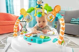 Fisher-Price Centro Attività Salvaspazio Colorato, Salterello con Giochi, Giocattolo per neonati, FDG98