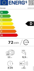 Gorenje GV 561D 10