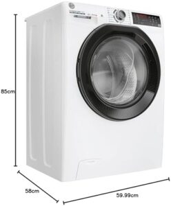 Hoover H-WASH&DRY 350 H3DPS4966TAMB6-S - Asciugatrice/classe di efficienza energetica D/A/A, capacità di lavaggio 9 kg/asciugatura 6 kg/Active Steam funzione vapore/inverter motore/WiFi e Bluetooth