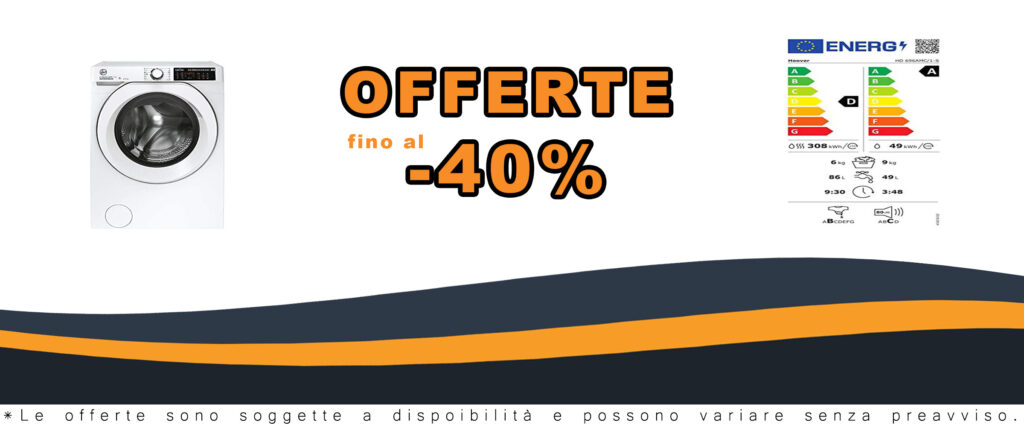 Hoover HD 696AMC/1-S Lavasciuga 9/6 Kg Libera installazione funzione vapore Classe energetica D