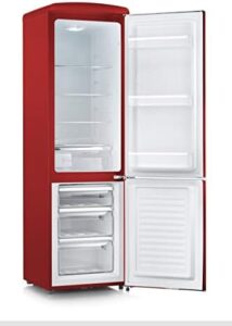 Retrofrigorifero con congelatore Severin RKG 8917 in colore rosso.