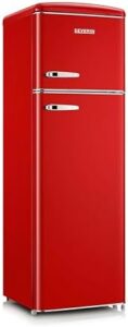 Frigorifero retrò congelatore superiore illuminazione LED 246 L 39 dB rosso RKG 8983