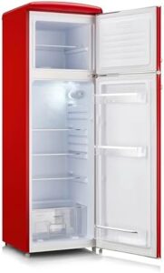 Frigorifero retrò congelatore superiore illuminazione LED 246 L 39 dB rosso RKG 8983