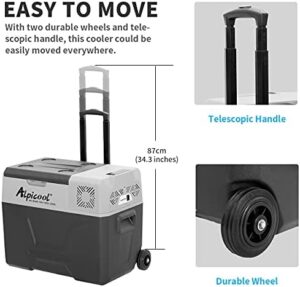 Frigorifero portatile Alpicool CX40 per viaggi, picnic e campeggio, 40 litri, 12V/24V DC/AC, uso esterno.