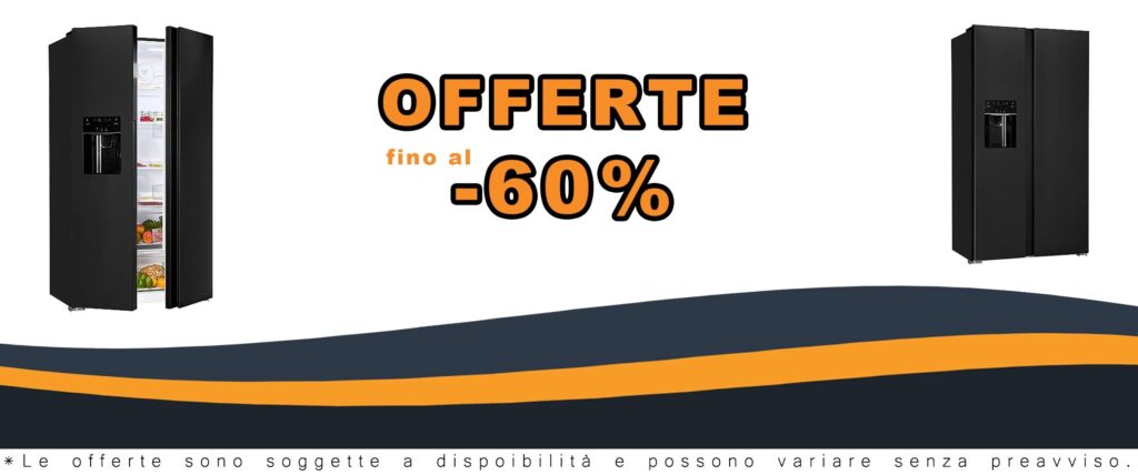 Frigorifero Side by Side con Dispenser Ghiaccio e Serbatoio Acqua Exquisit SBS520CF040E