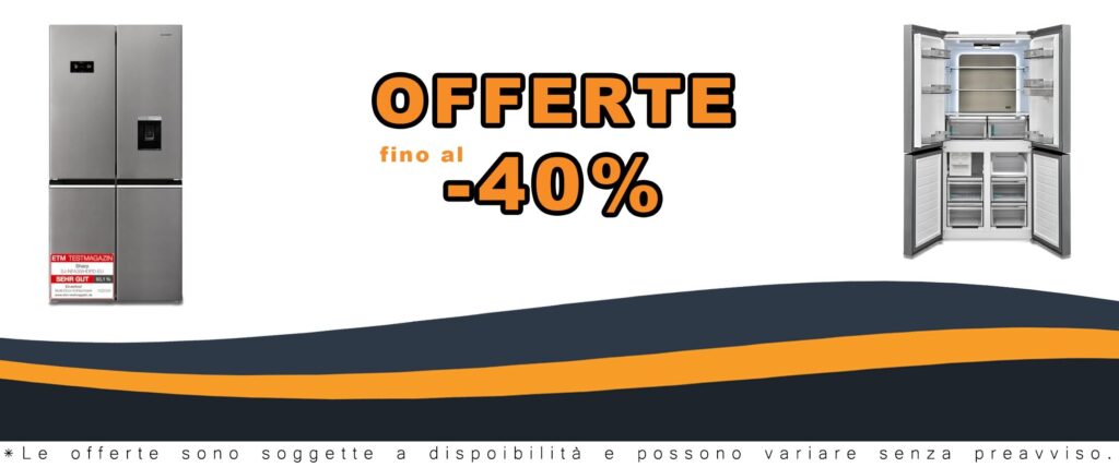 Frigorifero Congelatore Side by Side con Dispenser Acqua e Twist Ice Maker SHARP SJ-NFA35IHDPD-EU