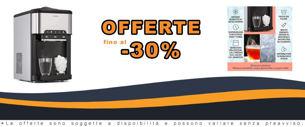 Macchina Ghiaccio Secco Klarstein Fino a 20kg Autopulente Casa Grande Capacità 3L