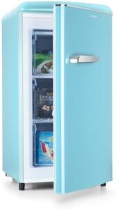 Congelatore Klarstein Laika blu, 60 litri, design retrò, termostato regolabile