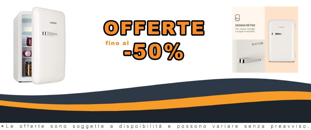 Frigorifero Mini Klarstein Audrey compatto 70 litri bianco da appoggiare