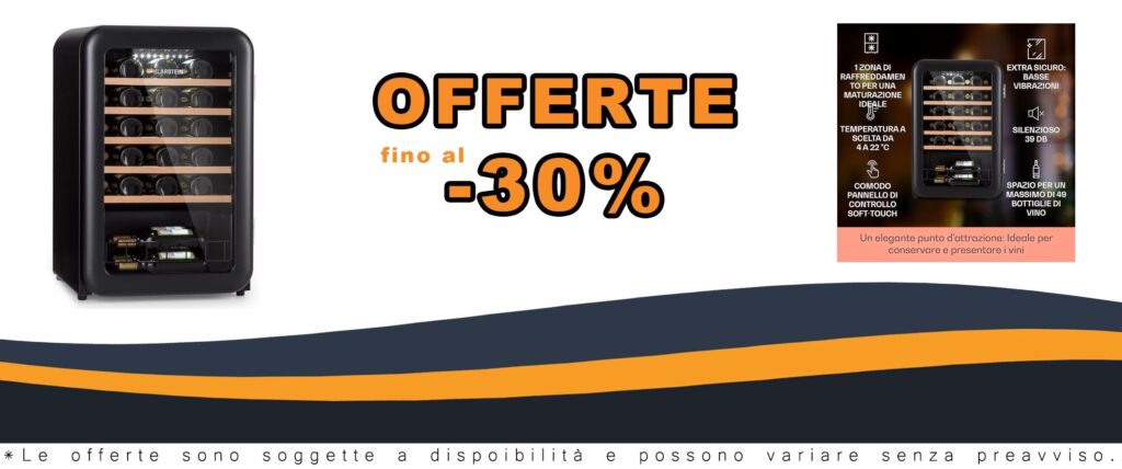 Refrigeratore per Vino Klarstein Cantinetta con Illuminazione LED e Porta in Vetro 49 Bottiglie