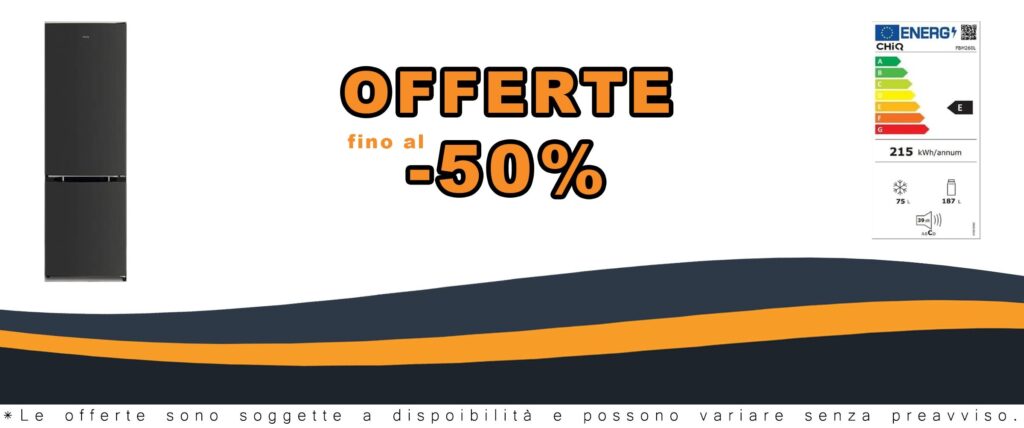 Frigorifero Combinato CHiQ FBM260L 260L, Low Frost, Inox Scuro, Porte Reversibili, Classe E Energetica