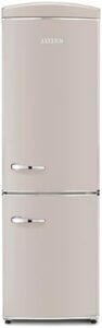 Frigorifero combinato Severin NoFrost, 315L, classe E, design retrò crema.