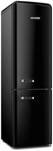 Severin frigorifero congelatore combinato nero, 250L, classe E, NoFrost, retro.