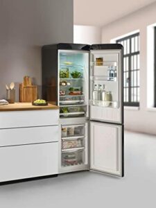 Severin frigorifero congelatore combinato nero, 250L, classe E, NoFrost, retro.