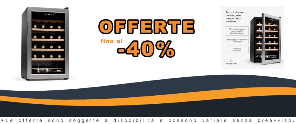 Frigorifero per vini KLARSTEIN Shiraz Premium con 24 bottiglie e controllo WiFi facile da usare
